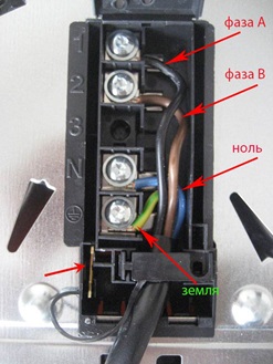 How to connect an induction cooker with your own hands