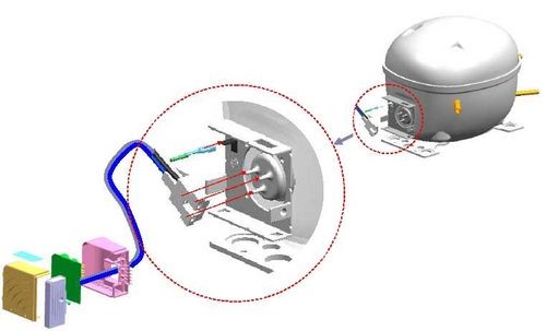 Independent connection and adjustment of the refrigerator relay