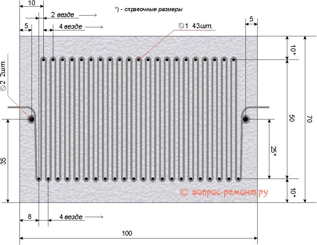 Step-by-step instruction: how to make a heater yourself