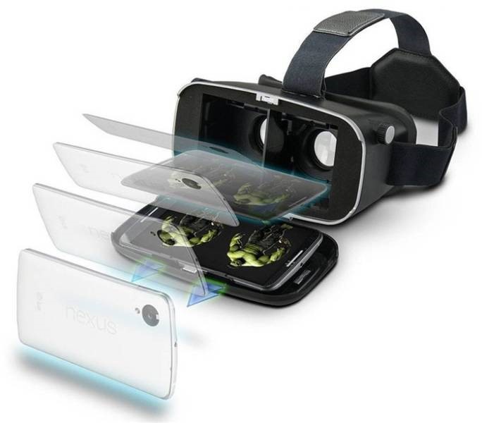 Virtual reality glasses for smartphones (VR)