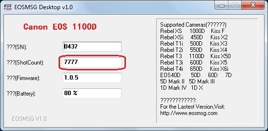 Bagaimana untuk mengetahui jarak tempuh kamera canon dan nikon, bagaimana memeriksa jarak tempuh kamera melalui perisian?