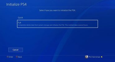 What does ps4 system initialization mean