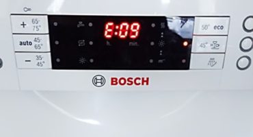 Troubleshooting e09 in the dishwasher